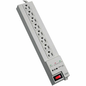 Eaton Tripp Lite Series Protect It! 8-Outlet Home Computer Surge Protector, 8 ft. (2.43 m) Cord, 1080 Joules, Space-Saving Plug — SK6-6