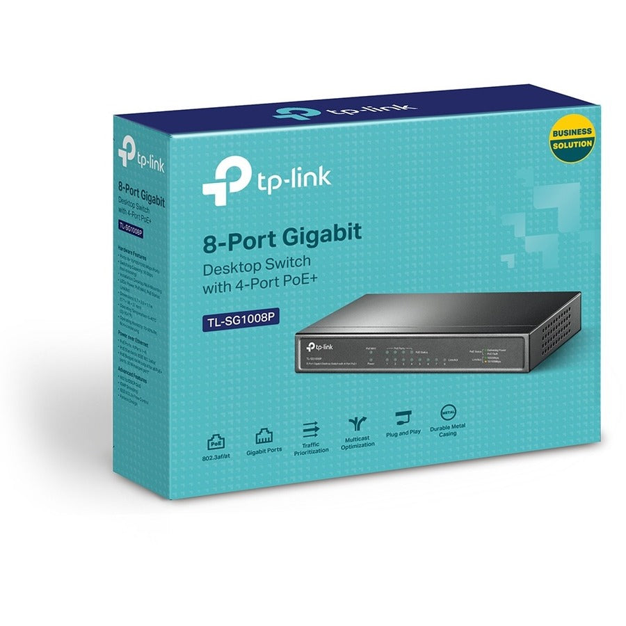 TP-LINK TL-SG1008P - 8 Port Gigabit PoE Switch — TL-SG1008P