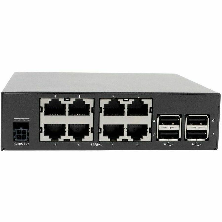 Eaton Tripp Lite Series 8-Port Console Server with Built-In Modem, Dual GbE NIC, 4Gb Flash and Dual SFP — B093-008-2E4U-M