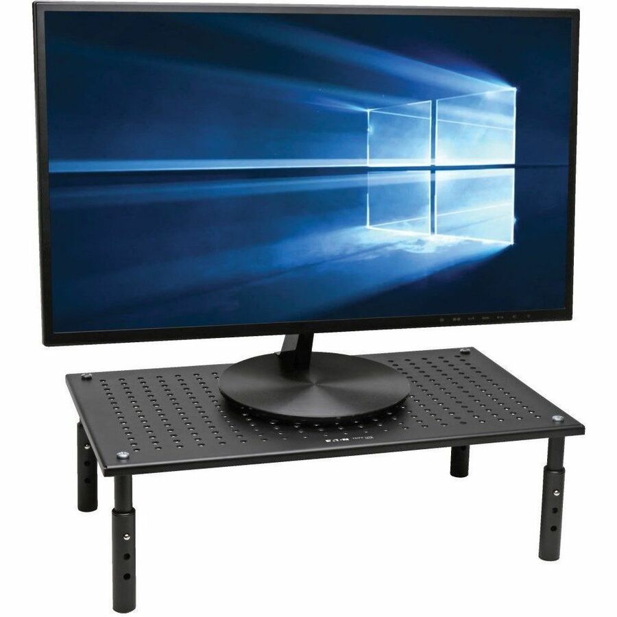 Eaton Tripp Lite Series Monitor Riser for Desk, 18 x 11 in. - Height Adjustable, Metal, Black — MR1812M
