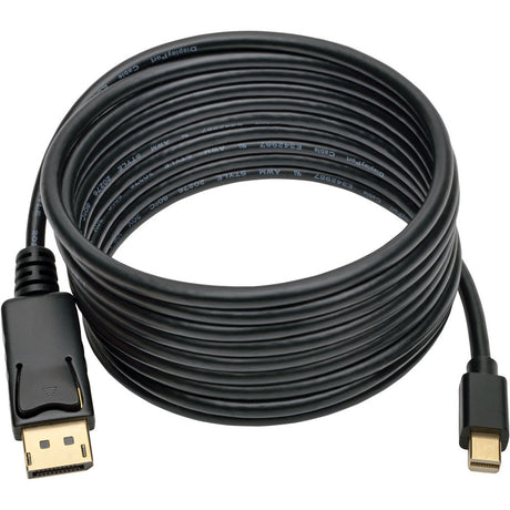 Eaton Tripp Lite Series Mini DisplayPort to DisplayPort Adapter Cable, 4K (M/M), DP Latching Connector, Black, 10 ft. (3.1 m) — P583-010-BK