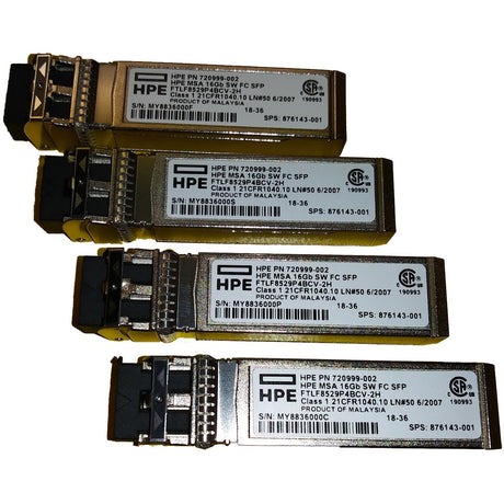 HPE MSA 16Gb Short Wave Fibre Channel SFP+ 4-pack Transceiver — C8R24B