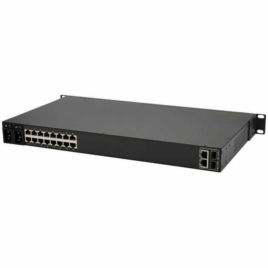 Eaton Tripp Lite Series 16-Port Console Server, USB Ports (2) - Dual GbE NIC, 16 Gb Flash, SD Card, Desktop/1U Rack, TAA — B098-016