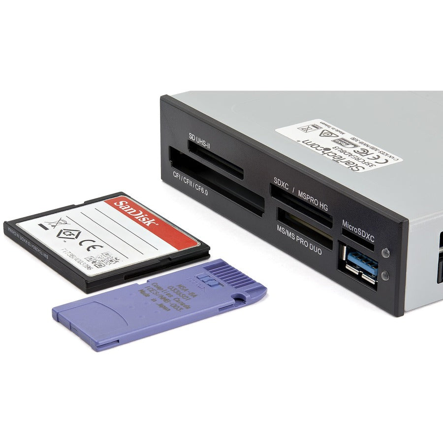 StarTech.com USB 3.0 Internal Multi-Card Reader with UHS-II Support - SD/Micro SD/MS/CF Memory Card Reader — 35FCREADBU3