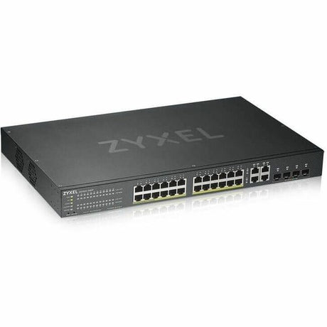 ZYXEL GS1920-24HPv2 24-Port Gigabit Smart Nebula Cloud Managed PoE Switch | 24 PoE+ Ports at 375W with 4 SFP Uplinks | TAA Compliant — GS1920-24HPv2