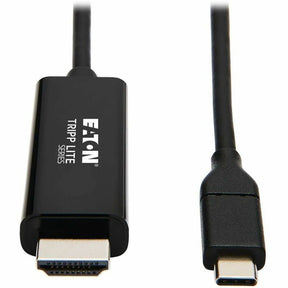 Eaton Tripp Lite Series USB-C to HDMI Adapter Cable (M/M), 4K 60 Hz, 4:4:4, Thunderbolt 3 Compatible, Black, 3 ft. (0.9 m) — U444-003-H4K6BE
