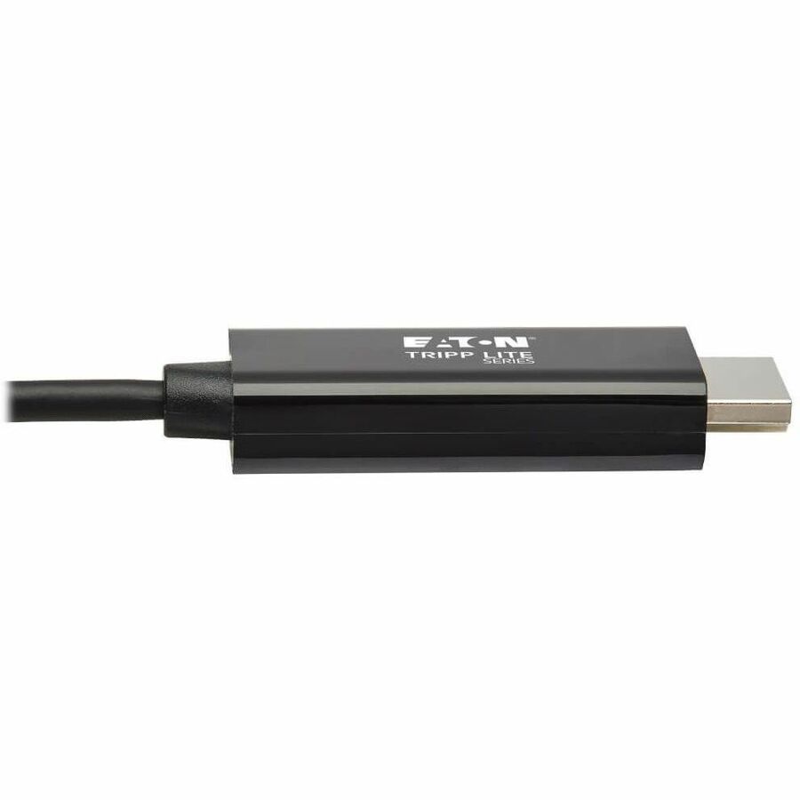 Eaton Tripp Lite Series USB-C to HDMI Adapter Cable (M/M), 4K 60 Hz, 4:4:4, Thunderbolt 3 Compatible, Black, 3 ft. (0.9 m) — U444-003-H4K6BE
