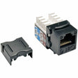 Eaton Tripp Lite Series Cat6/Cat5e 110 Style Punch Down Keystone Jack - Black, 10-Pack, TAA — N238-010-BK