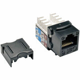 Eaton Tripp Lite Series Cat6/Cat5e 110 Style Punch Down Keystone Jack - Black, 10-Pack, TAA — N238-010-BK