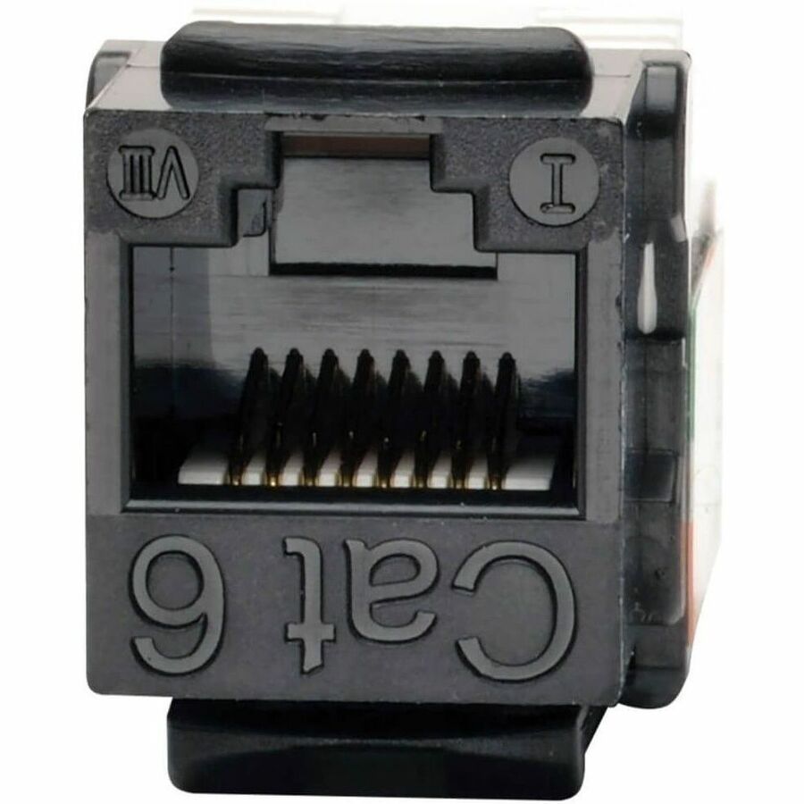 Eaton Tripp Lite Series Cat6/Cat5e 110 Style Punch Down Keystone Jack - Black, 10-Pack, TAA — N238-010-BK