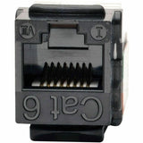 Eaton Tripp Lite Series Cat6/Cat5e 110 Style Punch Down Keystone Jack - Black, 10-Pack, TAA — N238-010-BK