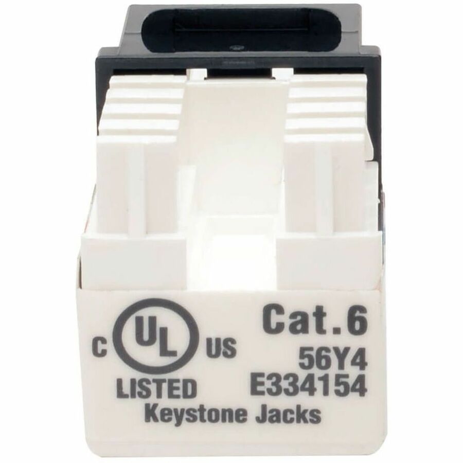 Eaton Tripp Lite Series Cat6/Cat5e 110 Style Punch Down Keystone Jack - Black, 10-Pack, TAA — N238-010-BK