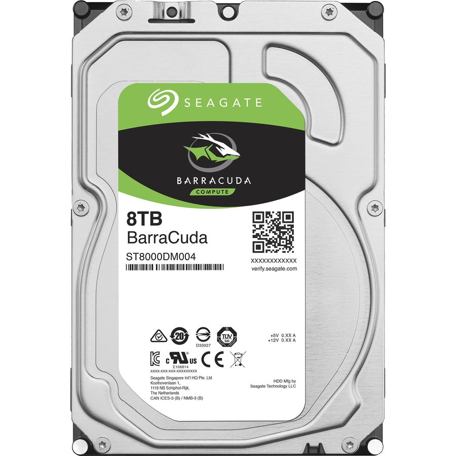 Seagate BarraCuda ST8000DM004 8 TB Hard Drive - 3.5" Internal - SATA (SATA/600) — ST8000DM004