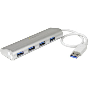 StarTech.com 4-Port USB Hub, USB A to 4x USB-A Ports, USB 5Gbps, Bus-Powered, Portable Laptop USB 3.0 Hub — ST43004UA