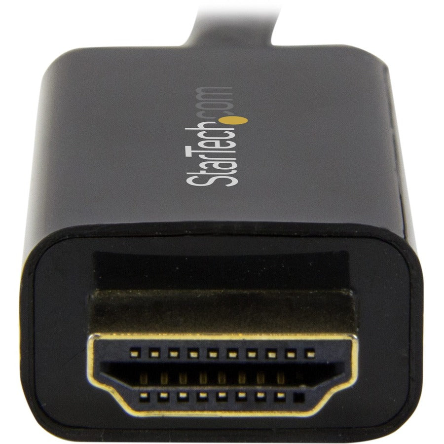 StarTech.com 3ft (1m) DisplayPort to HDMI Cable, 4K 30Hz Video, DP 1.2 to HDMI Adapter Cable Converter for HDMI Monitor/Display, Passive — DP2HDMM1MB