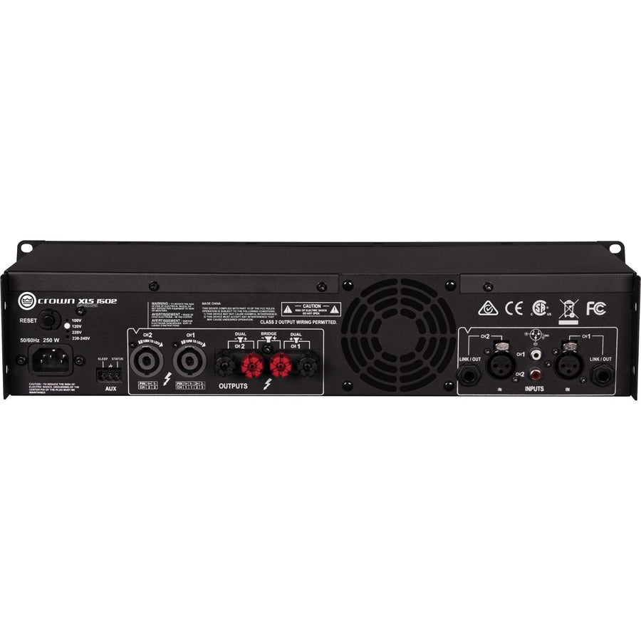 Crown XLS DriveCore 2 1502 Amplifier - 1500 W RMS - 2 Channel - Black — NXLS1502-0-US