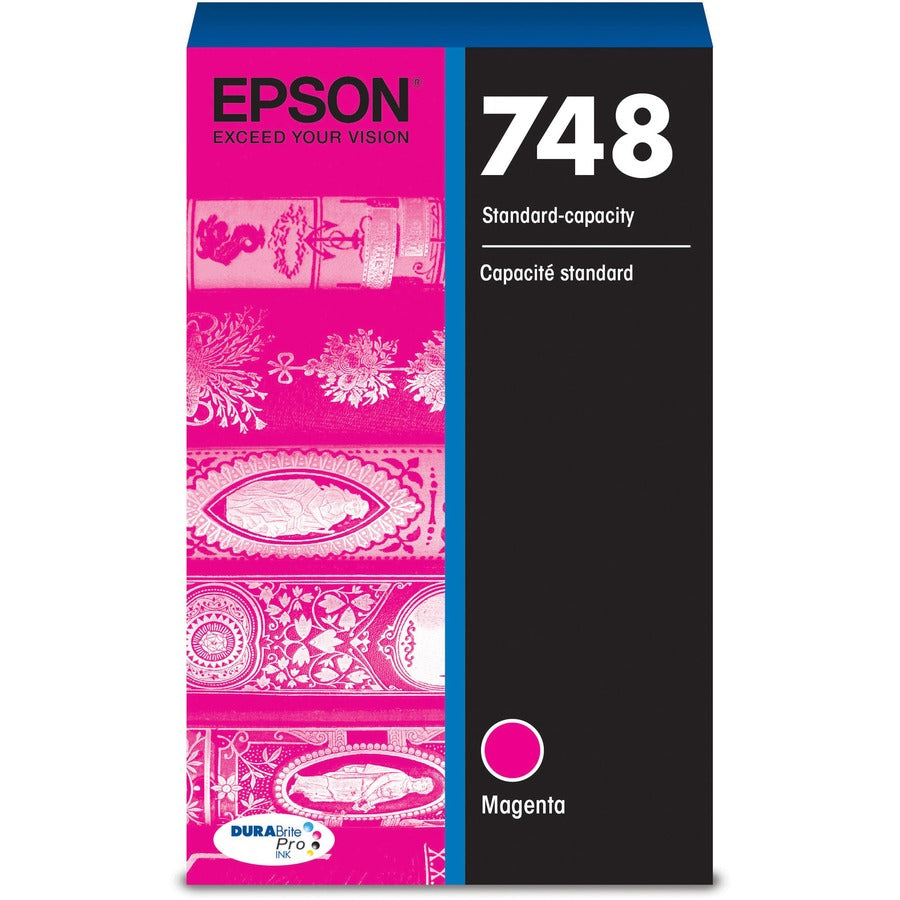 Epson DURABrite Pro 748 Original Standard Yield Inkjet Ink Cartridge - Magenta - 1 Each — T748320