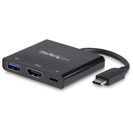 StarTech.com USB C Multiport Adapter with HDMI 4K & 1x USB 3.0 - PD - Mac & Windows - USB Type C All in One Video Adapter — CDP2HDUACP
