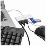 Eaton Tripp Lite Series 4-Port USB-C Hub, USB 3.x (5Gbps), 4x USB-A Ports, 60W PD Charging, White — U460-004-4A-C