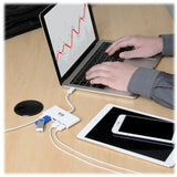 Eaton Tripp Lite Series 4-Port USB-C Hub, USB 3.x (5Gbps), 4x USB-A Ports, 60W PD Charging, White — U460-004-4A-C