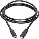 Eaton Tripp Lite Series USB-C Cable (M/M) - USB 3.2, Gen 1 (5 Gbps), Thunderbolt 3 Compatible, 6 ft. (1.83 m) — U420-006