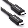 StarTech.com 2m (6.6ft) Thunderbolt 3 Cable, 20Gbps, 100W PD, 4K Video, Thunderbolt-Certified, Compatible w/ TB4/USB 3.2/DisplayPort — TBLT3MM2M