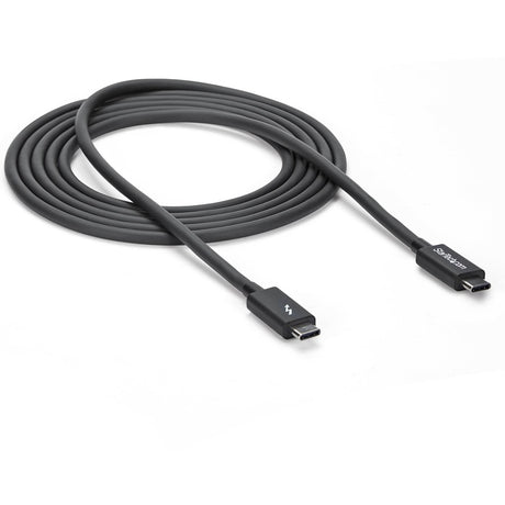 StarTech.com 2m (6.6ft) Thunderbolt 3 Cable, 20Gbps, 100W PD, 4K Video, Thunderbolt-Certified, Compatible w/ TB4/USB 3.2/DisplayPort — TBLT3MM2M