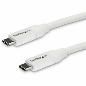 StarTech.com 4m 13 ft USB C to USB C Cable w/ 5A PD - M/M - White - USB 2.0 - USB-IF Certified - USB Type C Cable - USB C Charging Cable - USB C PD Cable — USB2C5C4MW