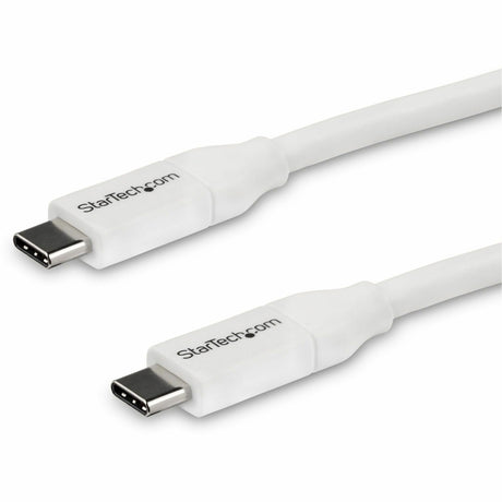 StarTech.com 4m 13 ft USB C to USB C Cable w/ 5A PD - M/M - White - USB 2.0 - USB-IF Certified - USB Type C Cable - USB C Charging Cable - USB C PD Cable — USB2C5C4MW
