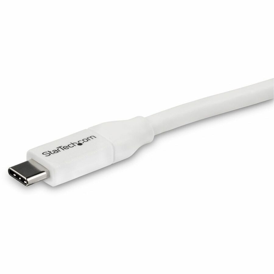 StarTech.com 4m 13 ft USB C to USB C Cable w/ 5A PD - M/M - White - USB 2.0 - USB-IF Certified - USB Type C Cable - USB C Charging Cable - USB C PD Cable — USB2C5C4MW