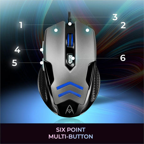 Adesso Multi-Color 6-Button Gaming Mouse — iMouse X1