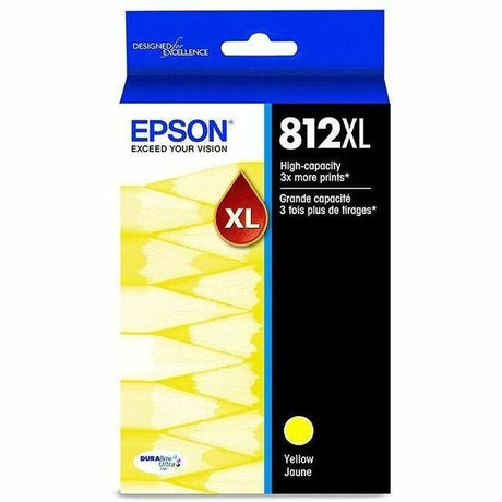 Epson DURABrite Ultra T812 Original Ultra High Yield Inkjet Ink Cartridge - Yellow - 1 Each — T812XL420-S