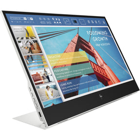 HP E14 G4 14" Class Full HD LCD Portable Monitor - 16:9 - Silver — 1B065AA#AC3
