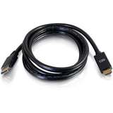 C2G 6ft DisplayPort to HDMI Cable - DP to HDMI Adapter Cable - DisplayPort 1.2a HDMI 1.4b - 4K 30Hz - M/M — 54433