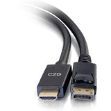 C2G 6ft DisplayPort to HDMI Cable - DP to HDMI Adapter Cable - DisplayPort 1.2a HDMI 1.4b - 4K 30Hz - M/M — 54433