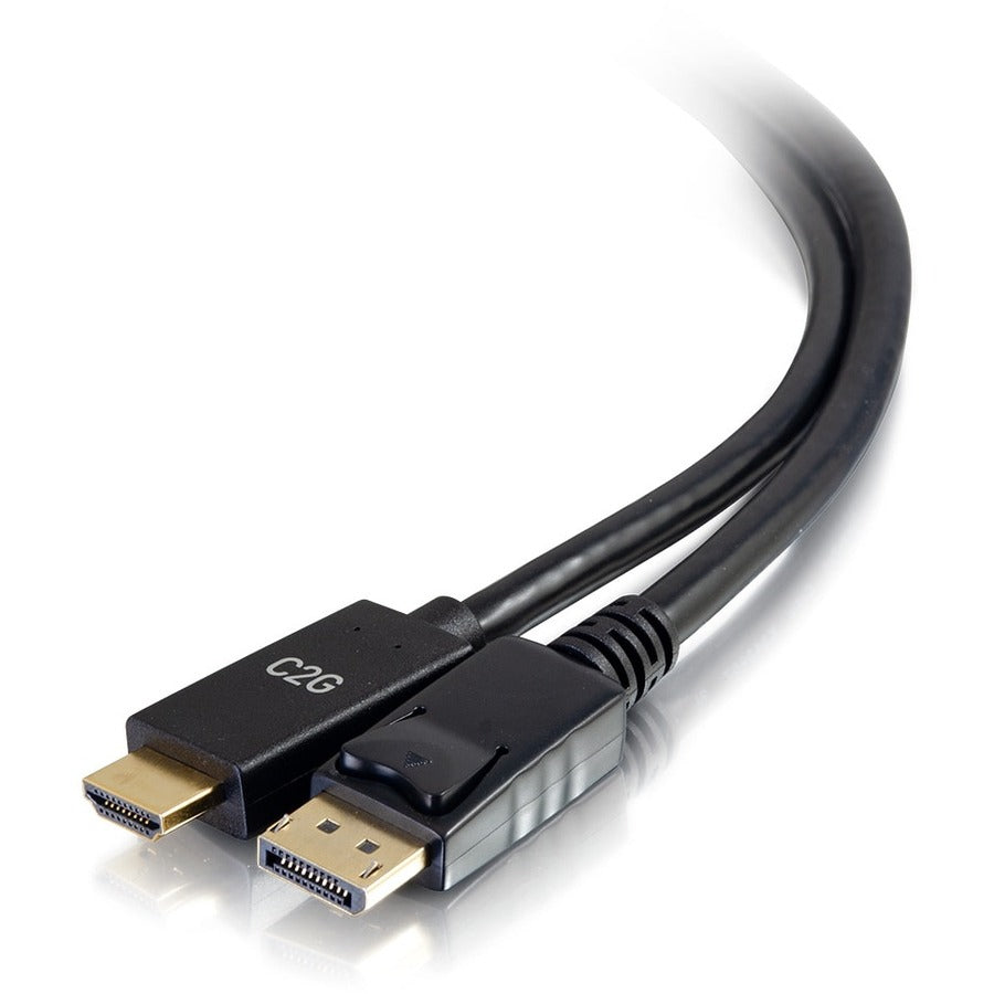 C2G 6ft DisplayPort to HDMI Cable - DP to HDMI Adapter Cable - DisplayPort 1.2a HDMI 1.4b - 4K 30Hz - M/M — 54433