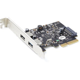 StarTech.com 2-Port USB PCIe Card 10Gbps/port - USB 3.2 Gen 2 Type-A PCI Express 3.0 x2 Host Controller Expansion Card - Windows/Linux — PEXUSB312A3