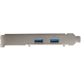 StarTech.com 2-Port USB PCIe Card 10Gbps/port - USB 3.2 Gen 2 Type-A PCI Express 3.0 x2 Host Controller Expansion Card - Windows/Linux — PEXUSB312A3
