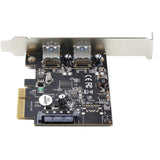 StarTech.com 2-Port USB PCIe Card 10Gbps/port - USB 3.2 Gen 2 Type-A PCI Express 3.0 x2 Host Controller Expansion Card - Windows/Linux — PEXUSB312A3