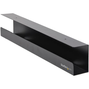 StarTech.com Under Desk Cable Management Tray, Cable Tray Organizer/Manager, Desk/Table Mount, Cord/Power Strip Holder, 23-1/2"L x 4-1/2"D — UDCMTRAY