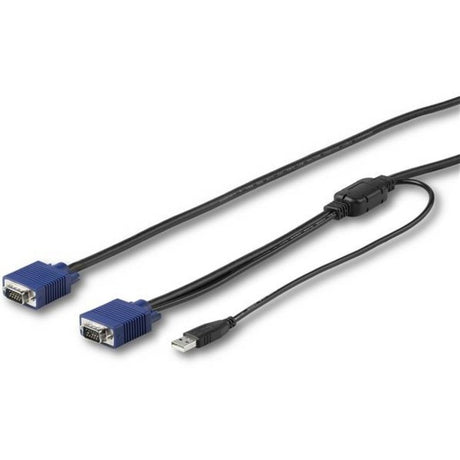 StarTech.com 15 ft. (4.6 m) USB KVM Cable for StarTech.com Rackmount Consoles - VGA and USB KVM Console Cable (RKCONSUV15) — RKCONSUV15