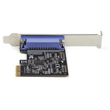 StarTech.com 1-Port Parallel PCIe Card, PCI Express to Parallel DB25 LPT Adapter Card, Desktop Expansion Controller for Printer, SPP/ECP — PEX1P2