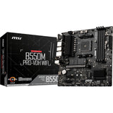 MSI B550M PRO-VDH WIFI Desktop Motherboard - AMD B550 Chipset - Socket AM4 - Micro ATX — B550MPVDHWIFI