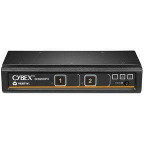 Vertiv Avocent Cybex SC800 Secure Desktop KVM, Single Head Monitor, 2 Port, NIAP V4.0 Certified, TAA Compliant, Common Criteria PP3.0 (SC820DPH-400) — SC820DPH-400
