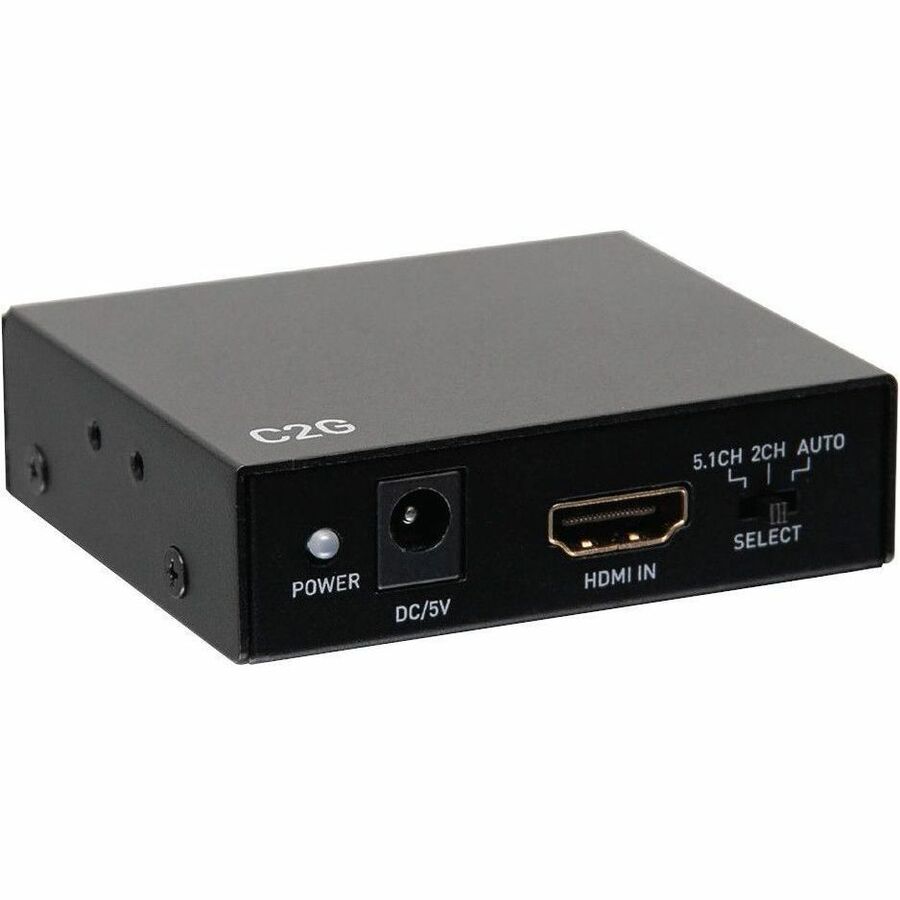 C2G HDMI Audio Extractor with TOSLINK, SPDIF and 3.5mm - 4K 60Hz — C2G41003