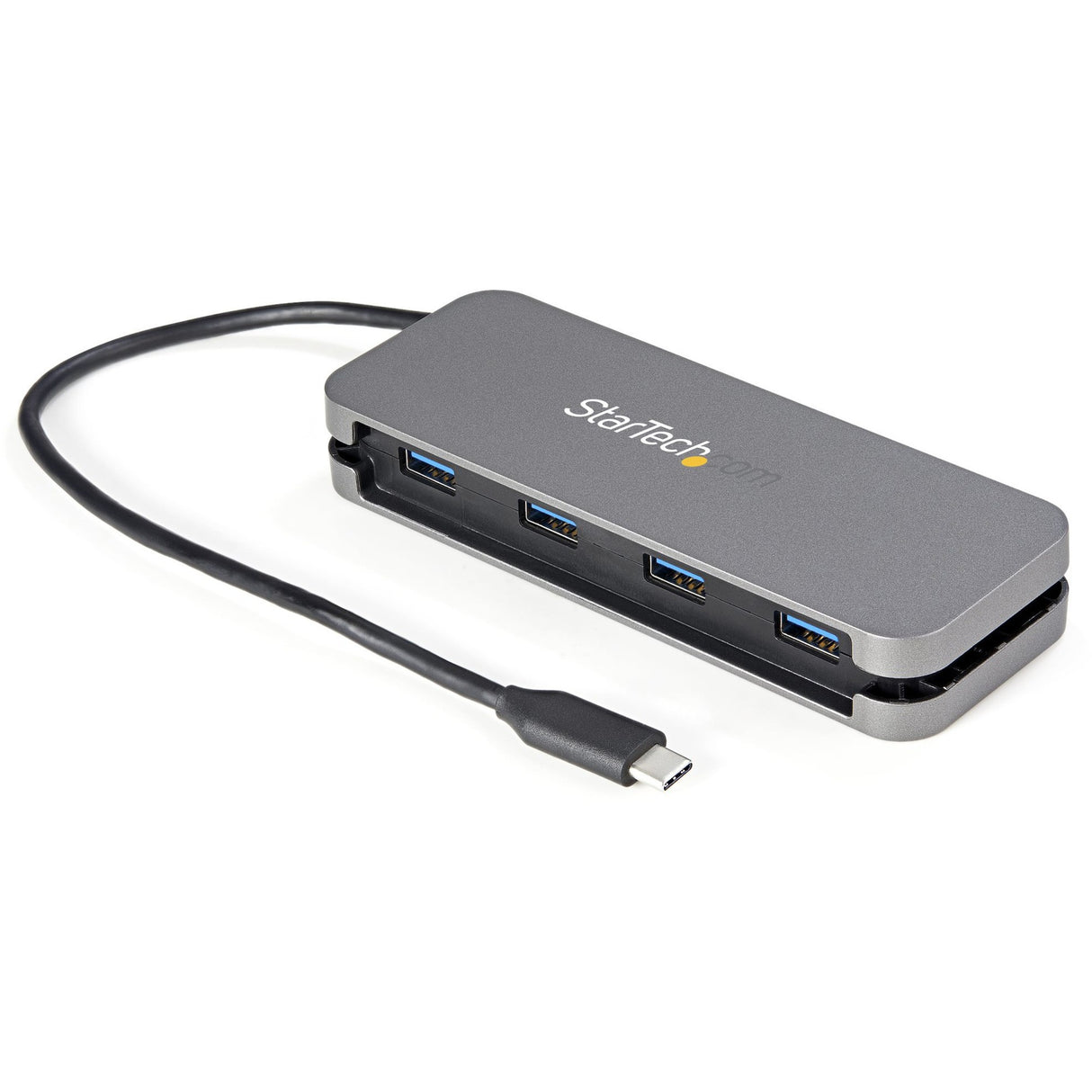 StarTech.com 4 Port USB C Hub - 4x USB-A - 5Gbps USB 3.0 Type-C Hub (USB 3.2/3.2 Gen 1) - Bus Powered - 11" Long Cable w/ Cable Management — HB30CM4AB
