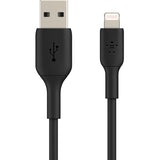 Belkin BoostCharge Lightning to USB-A Cable (2 meter / 6.6 foot, Black) — CAA001bt2MBK