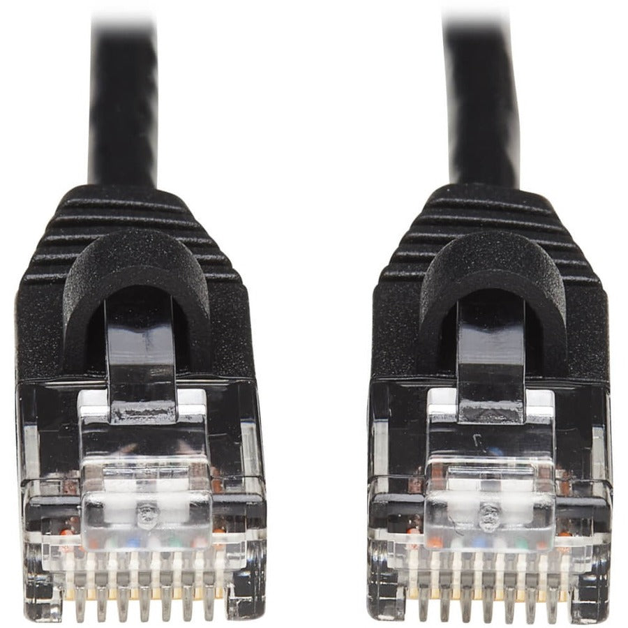 Eaton Tripp Lite Series Cat6a 10G Snagless Molded Slim UTP Ethernet Cable (RJ45 M/M), Black, 20 ft. (6.09 m) — N261-S20-BK