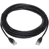 Eaton Tripp Lite Series Cat6a 10G Snagless Molded Slim UTP Ethernet Cable (RJ45 M/M), Black, 20 ft. (6.09 m) — N261-S20-BK