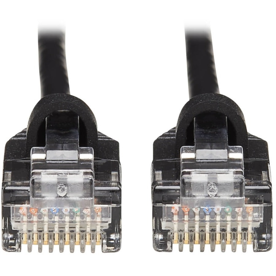 Eaton Tripp Lite Series Cat6a 10G Snagless Molded Slim UTP Ethernet Cable (RJ45 M/M), Black, 20 ft. (6.09 m) — N261-S20-BK